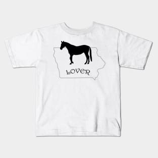 Iowa Horse Lover Gifts Kids T-Shirt